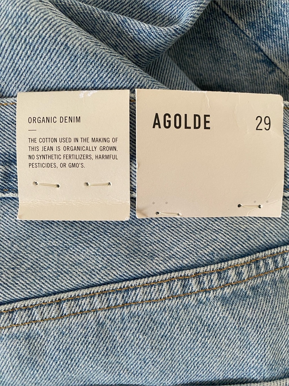 Agolde Lana Straight Leg Riptide Wash Lightly Distressed Jeans Sz 29 NWT - Picture 10 of 15